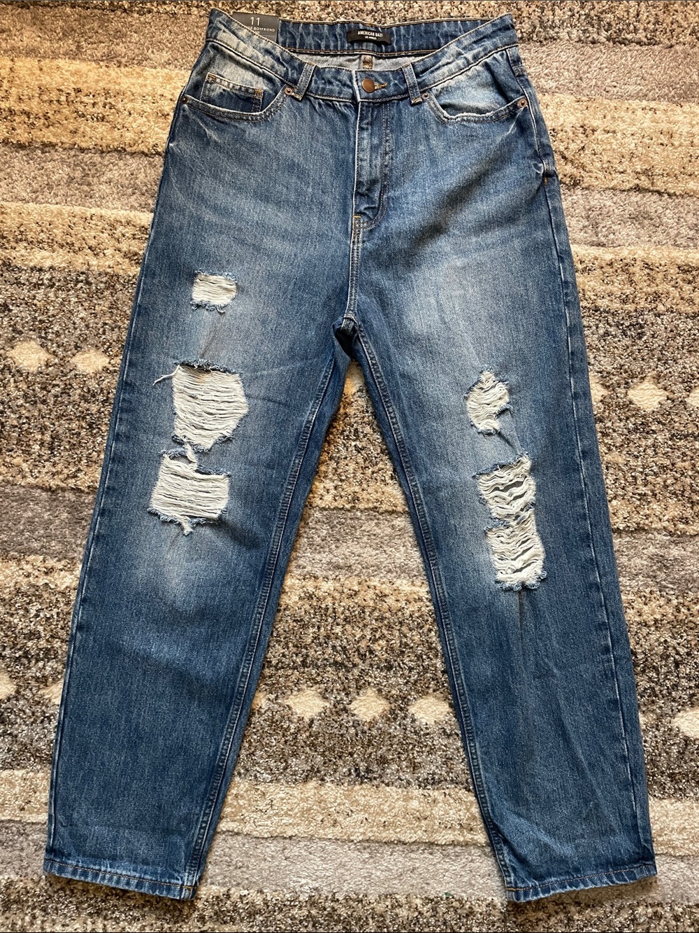 American Bazi High-Rise Boyfriend Jeans